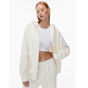 TNA Aritzia Boyfriend Zip Up Hoodie
